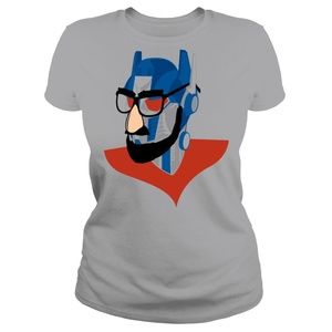 Busted Tees "Robots in Disguise" Grey